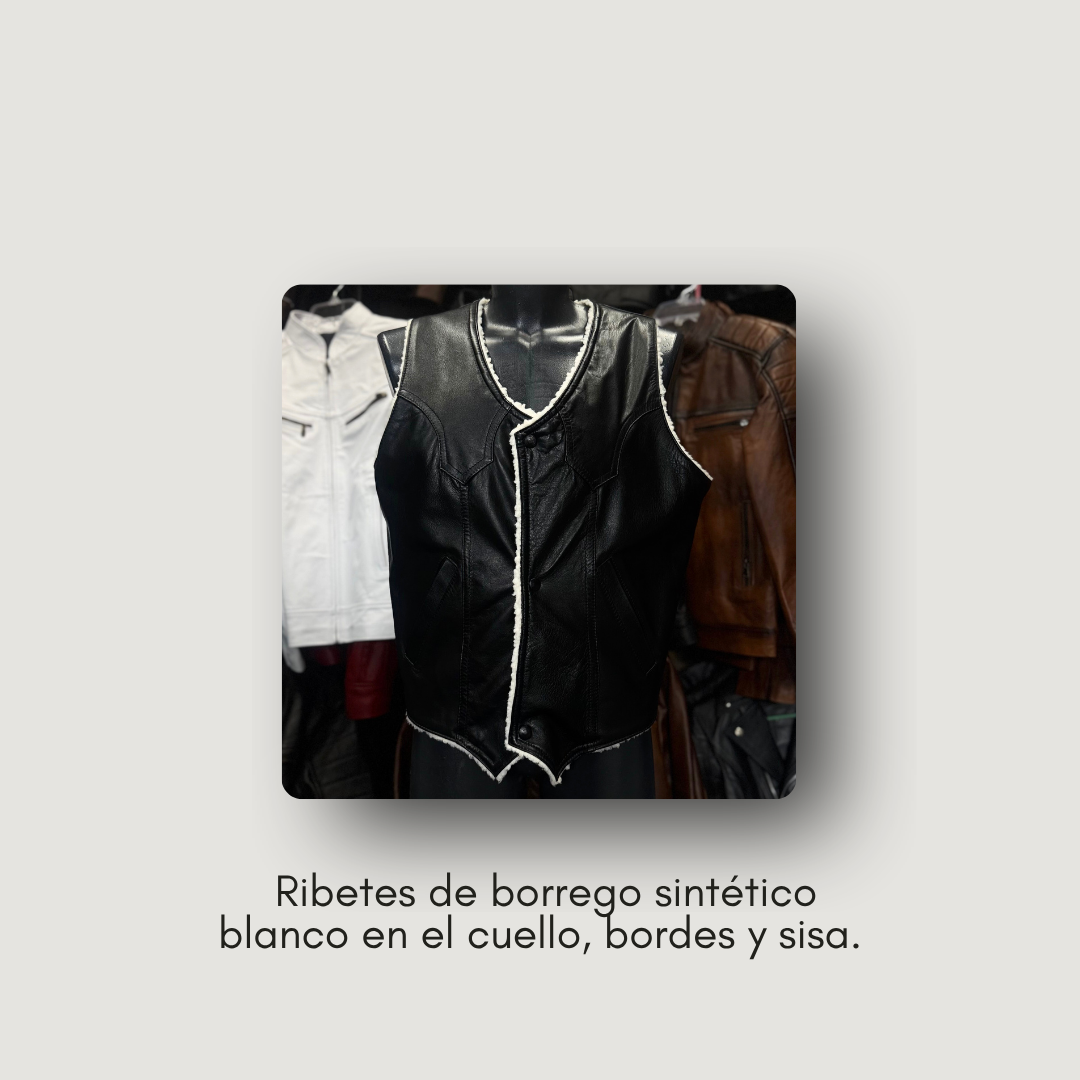 Chaleco: Vaquero con borrega